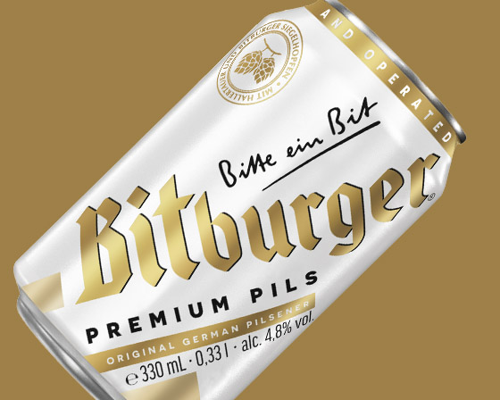 Bitburger Premium Pils nya burk 2026